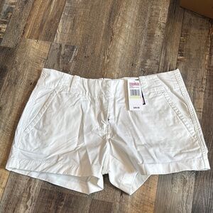 Vineyard Vines White Cargo Shorts Crisp Cotton Blend